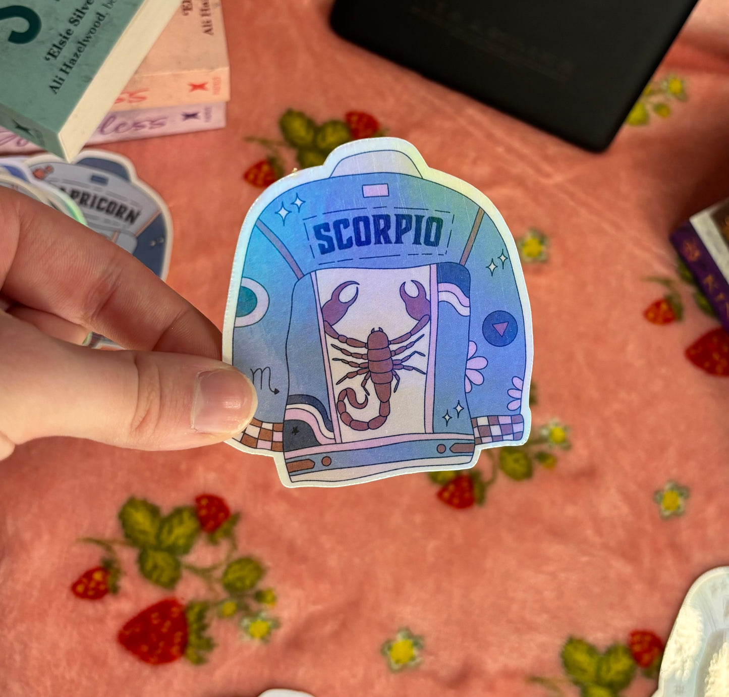 Zodiac sign denim jacket stickers