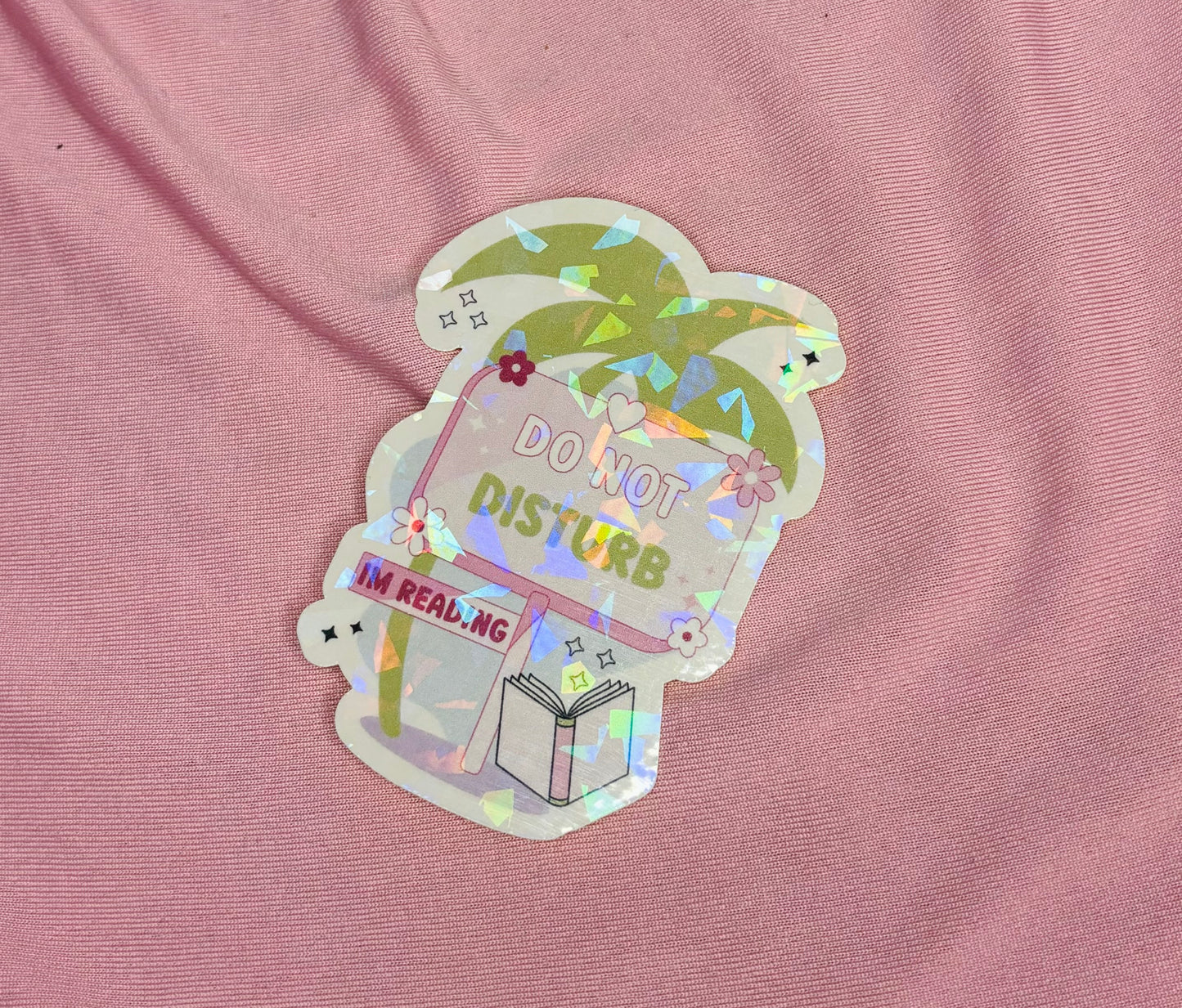 Do not disturb im reading sticker