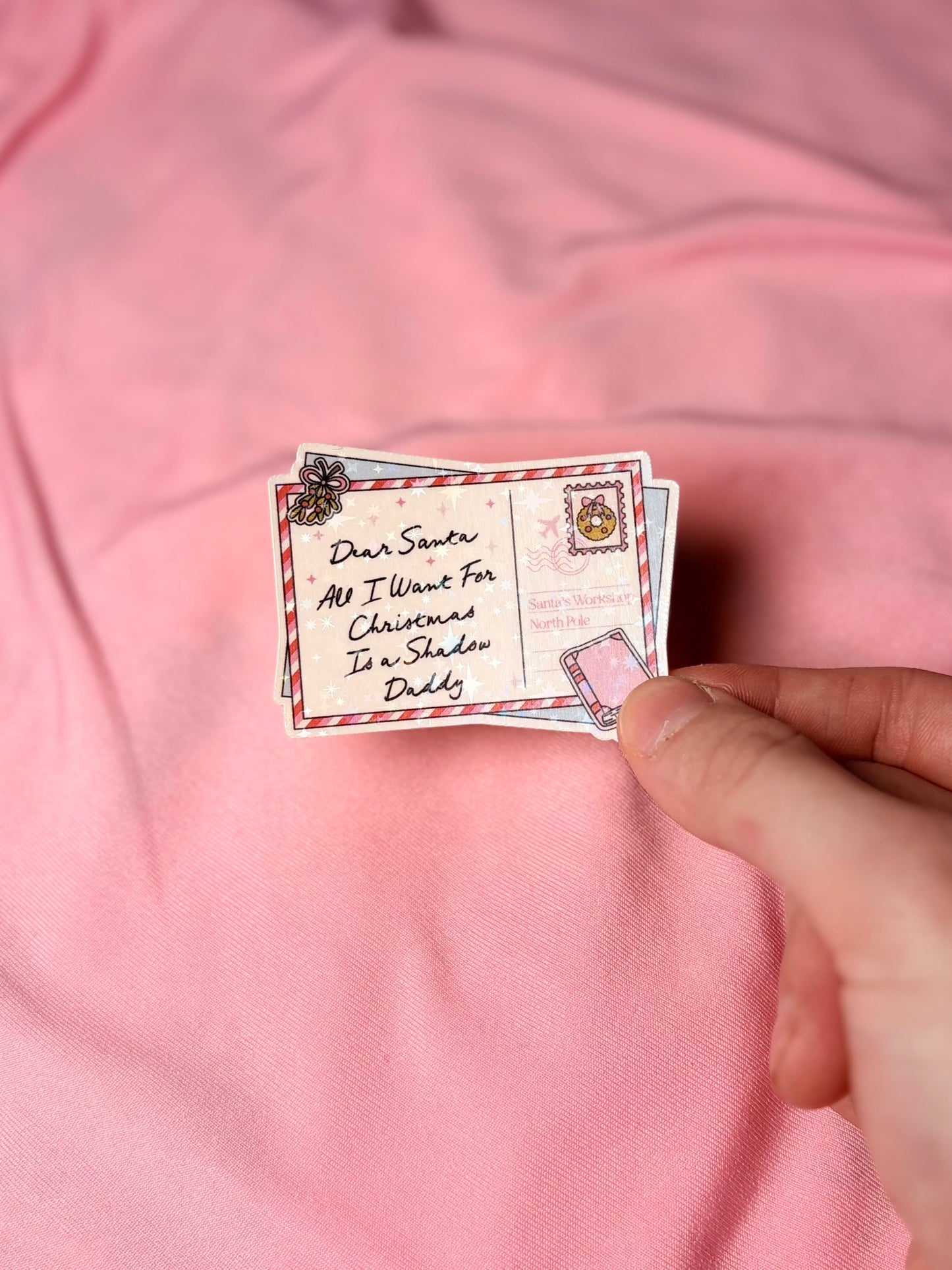 Shadow daddy postcard Sticker