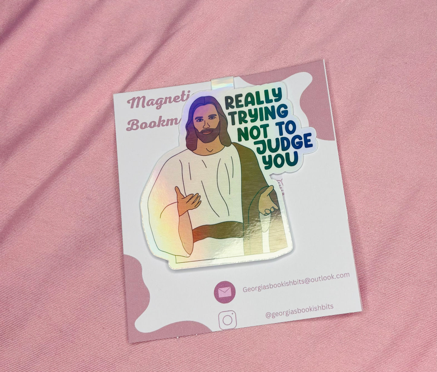 Really trying not to judge you magnetic bookmark