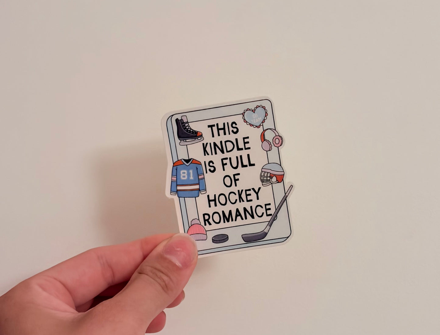 Full of Hockey Romance Sticker