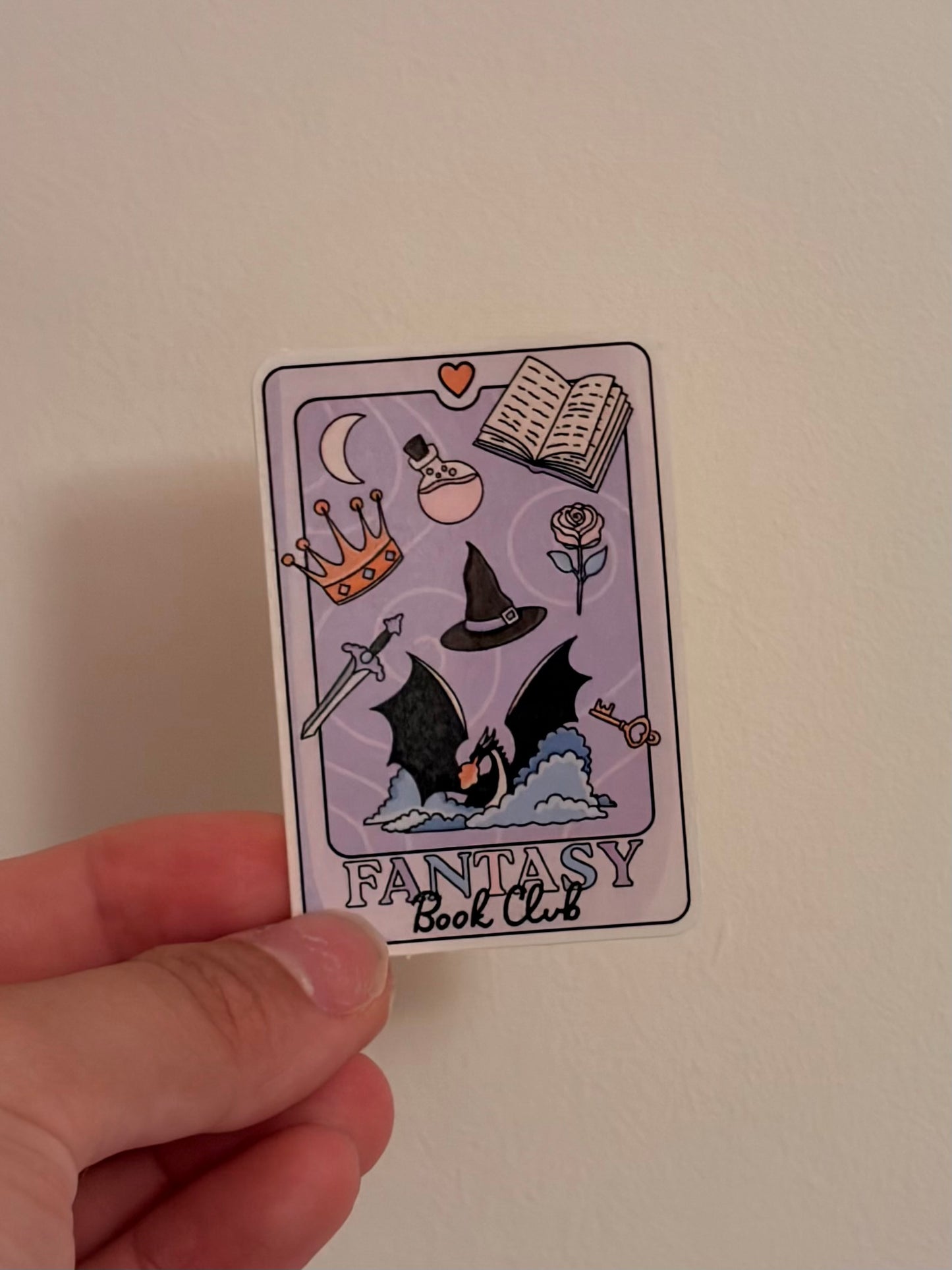 Fantasy Bookclub Tarot Sticker