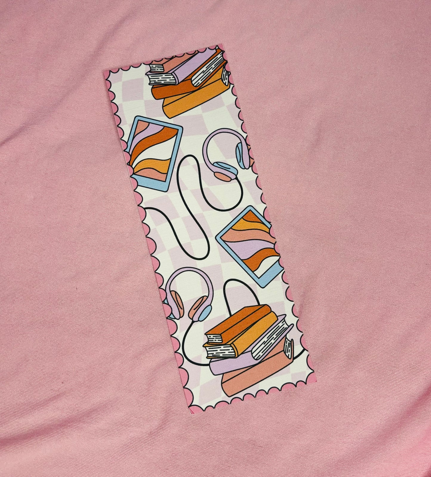 The reader, books and audiobooks Card Bookmark