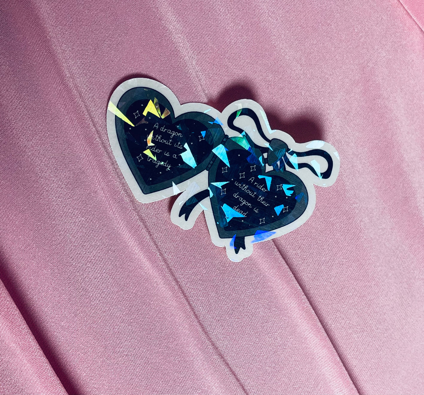 A dragon without its rider locket sticker