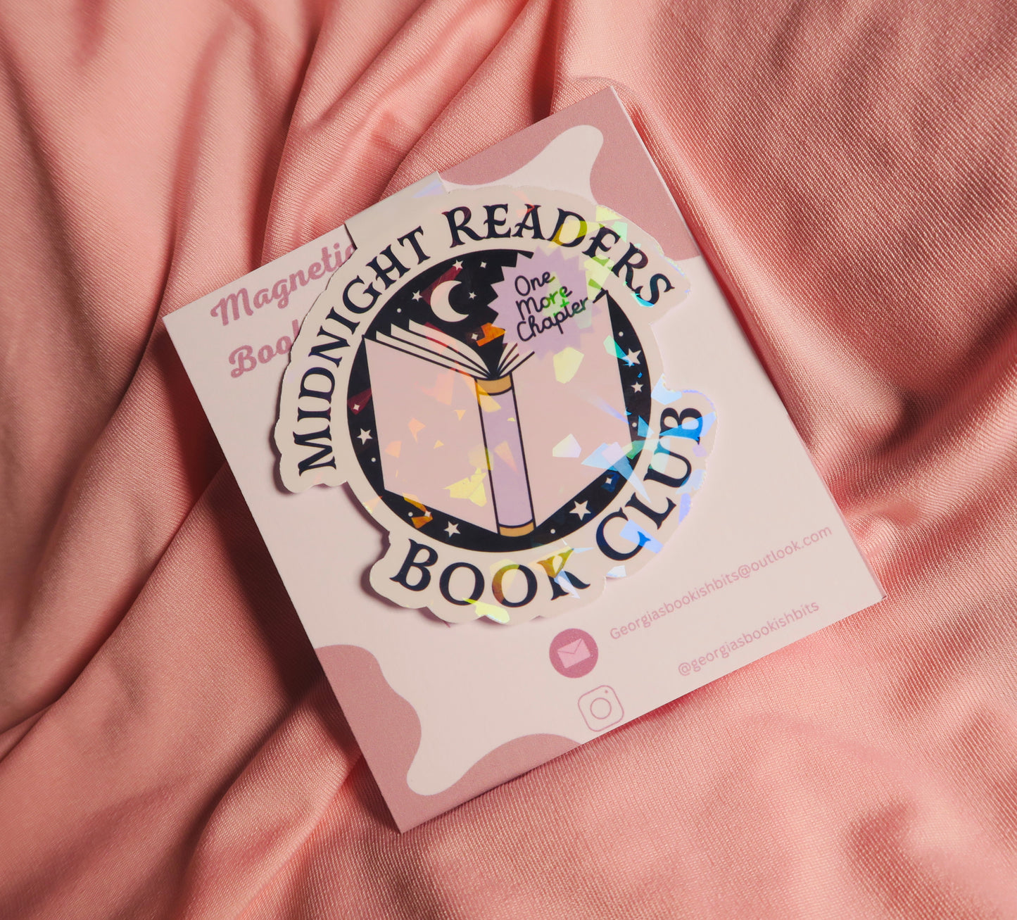 Midnight readers club holographic Magnetic Bookmark