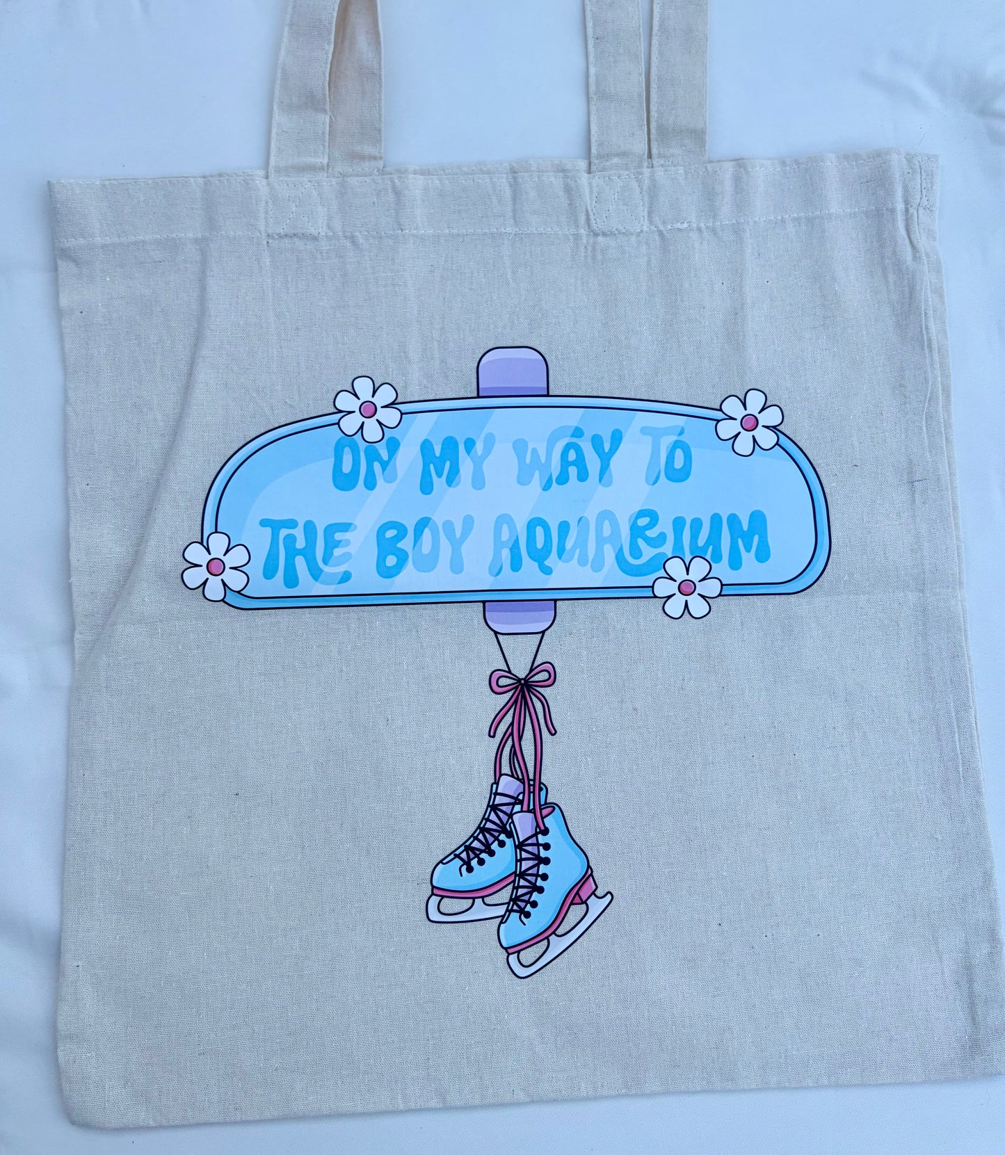 Boy Aquarium Natural Cotton Tote Bag