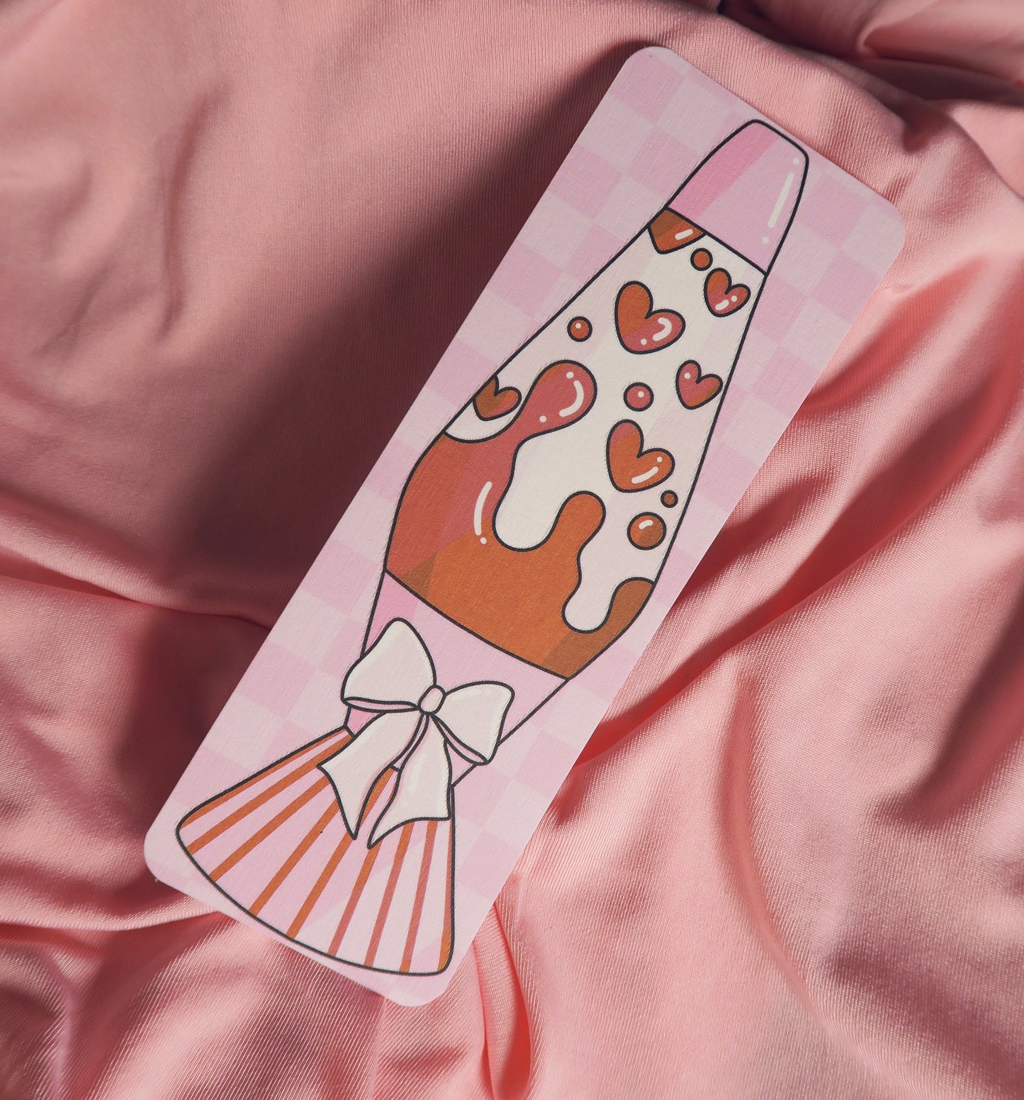 Valentines Lava Lamp Card Bookmark