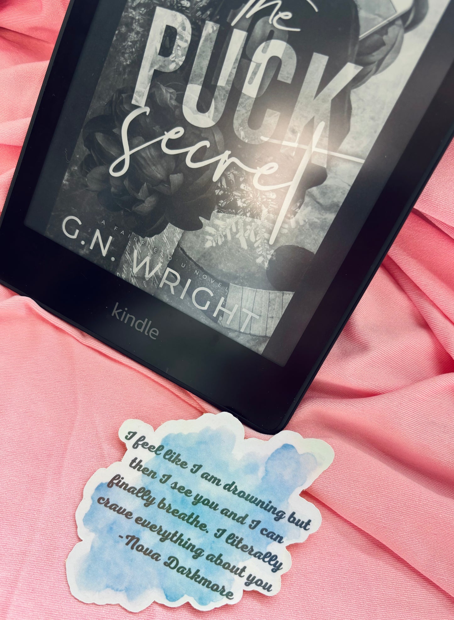 Nova Darkmore Quote The puck secret Holographic sticker
