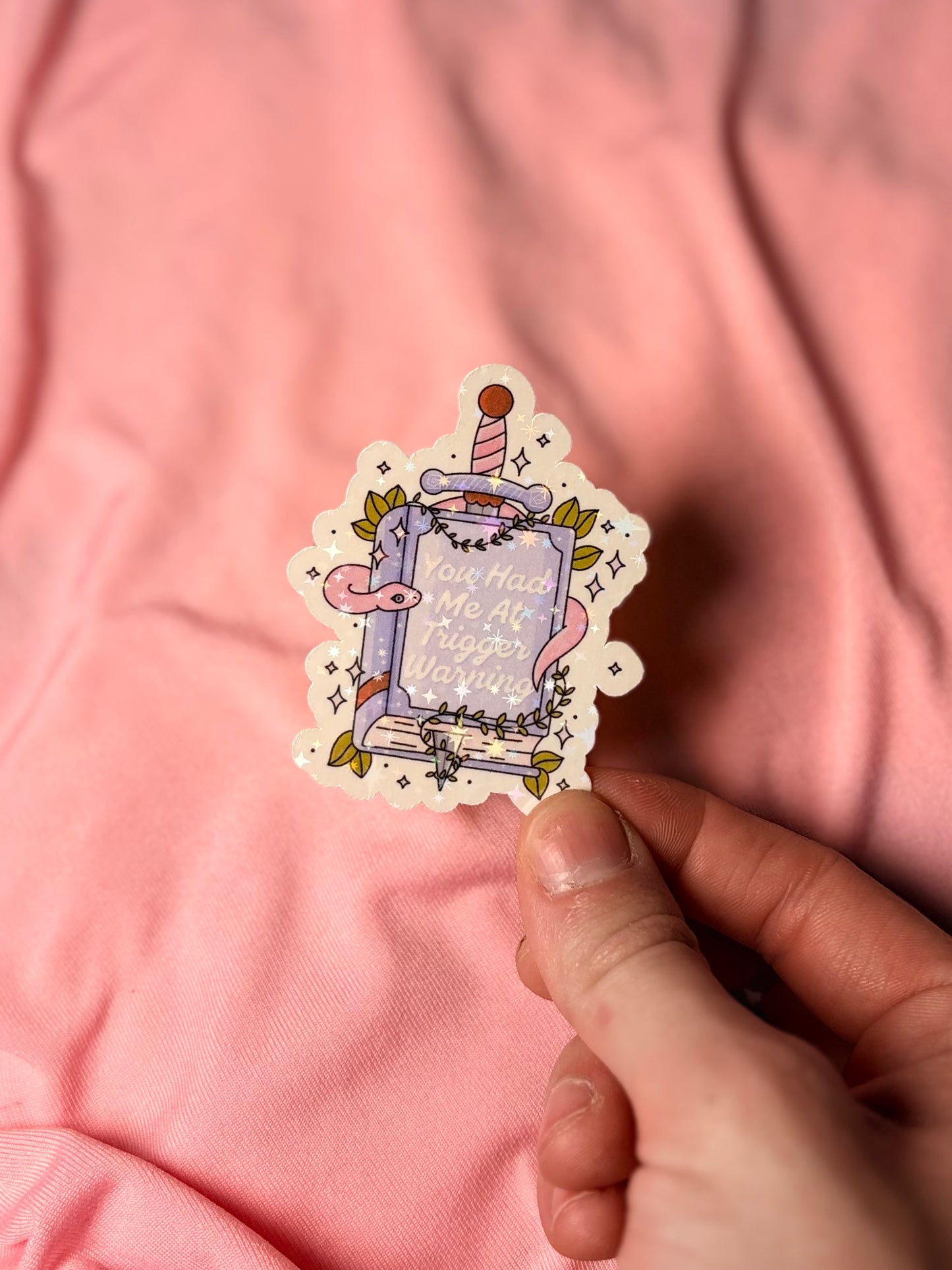 You had me at trigger warning Sticker