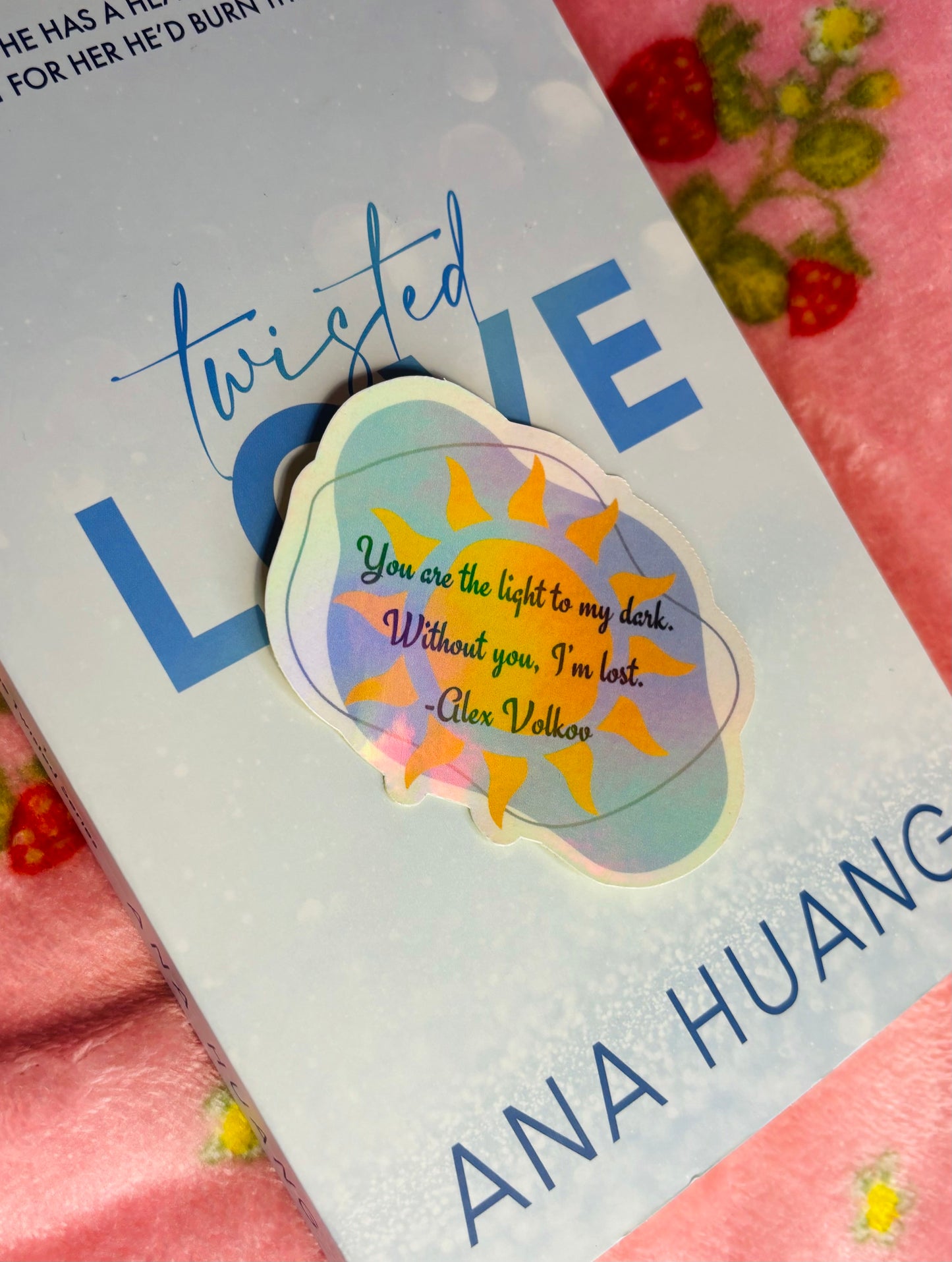 Twisted Love holographic sunshine sticker