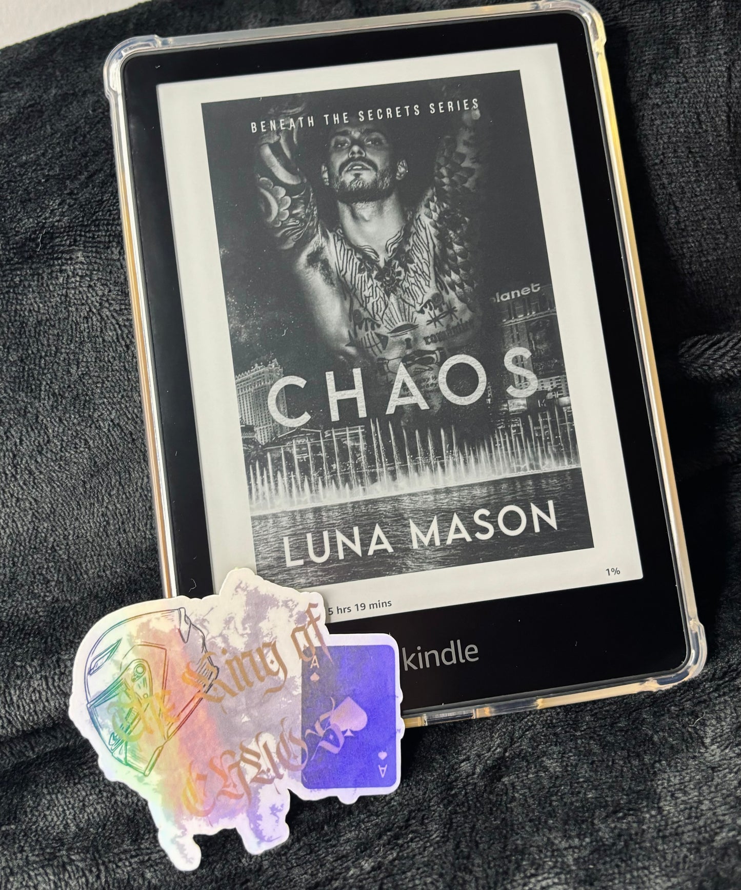 The King of Chaos holographic sticker