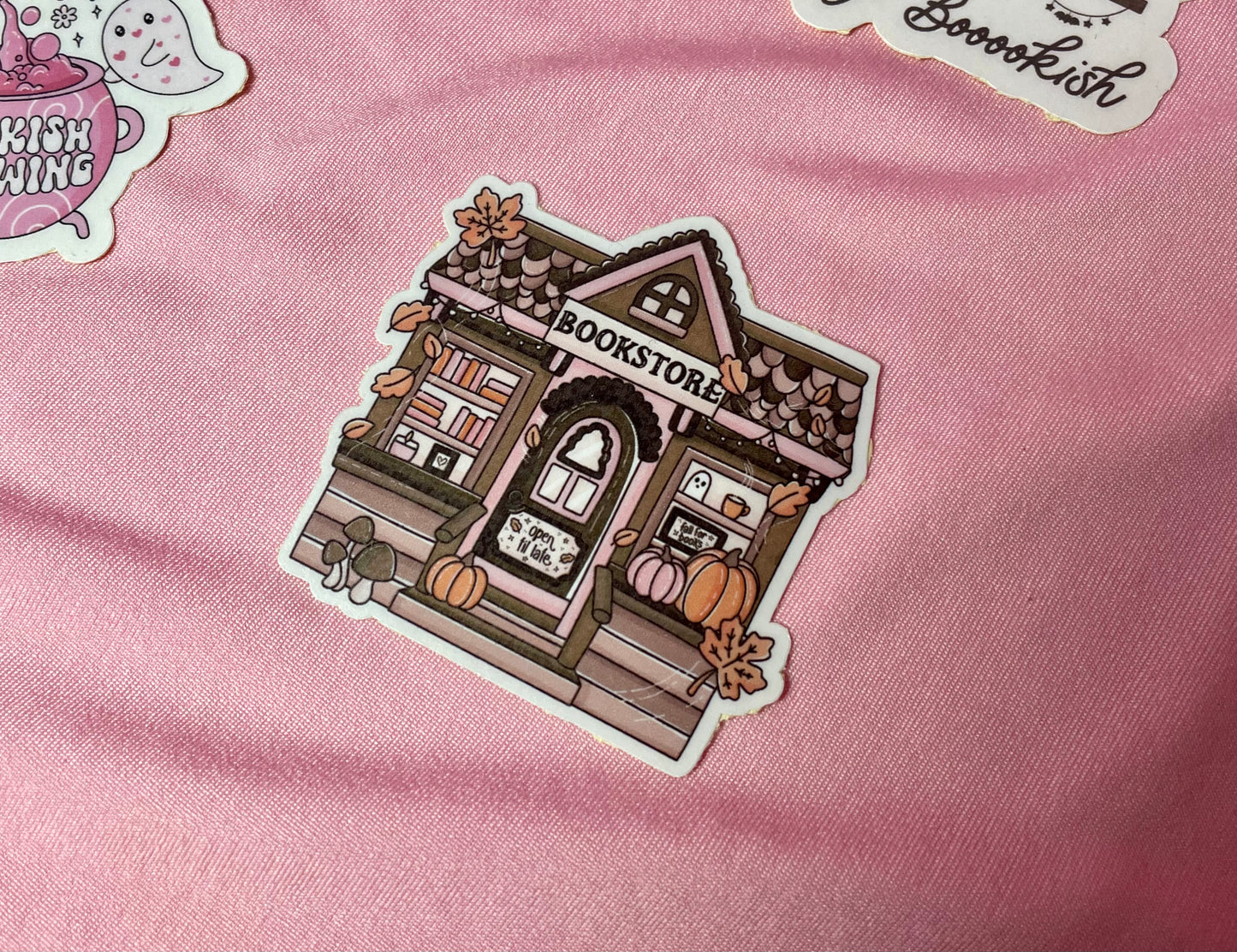 Autumnal Bookstore Sticker