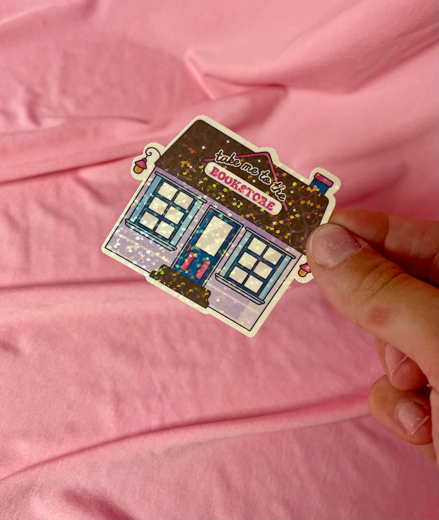 Take me to the Bookstore Sticker