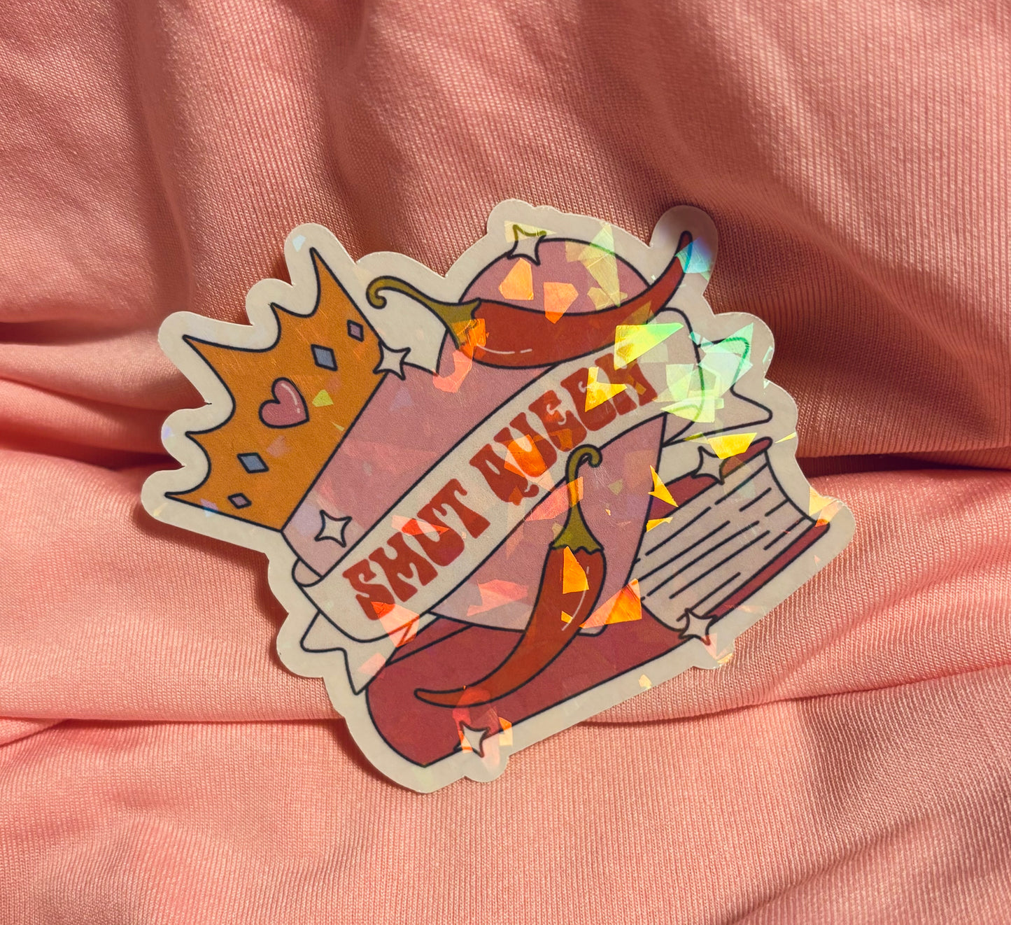 Smut queen heart sticker