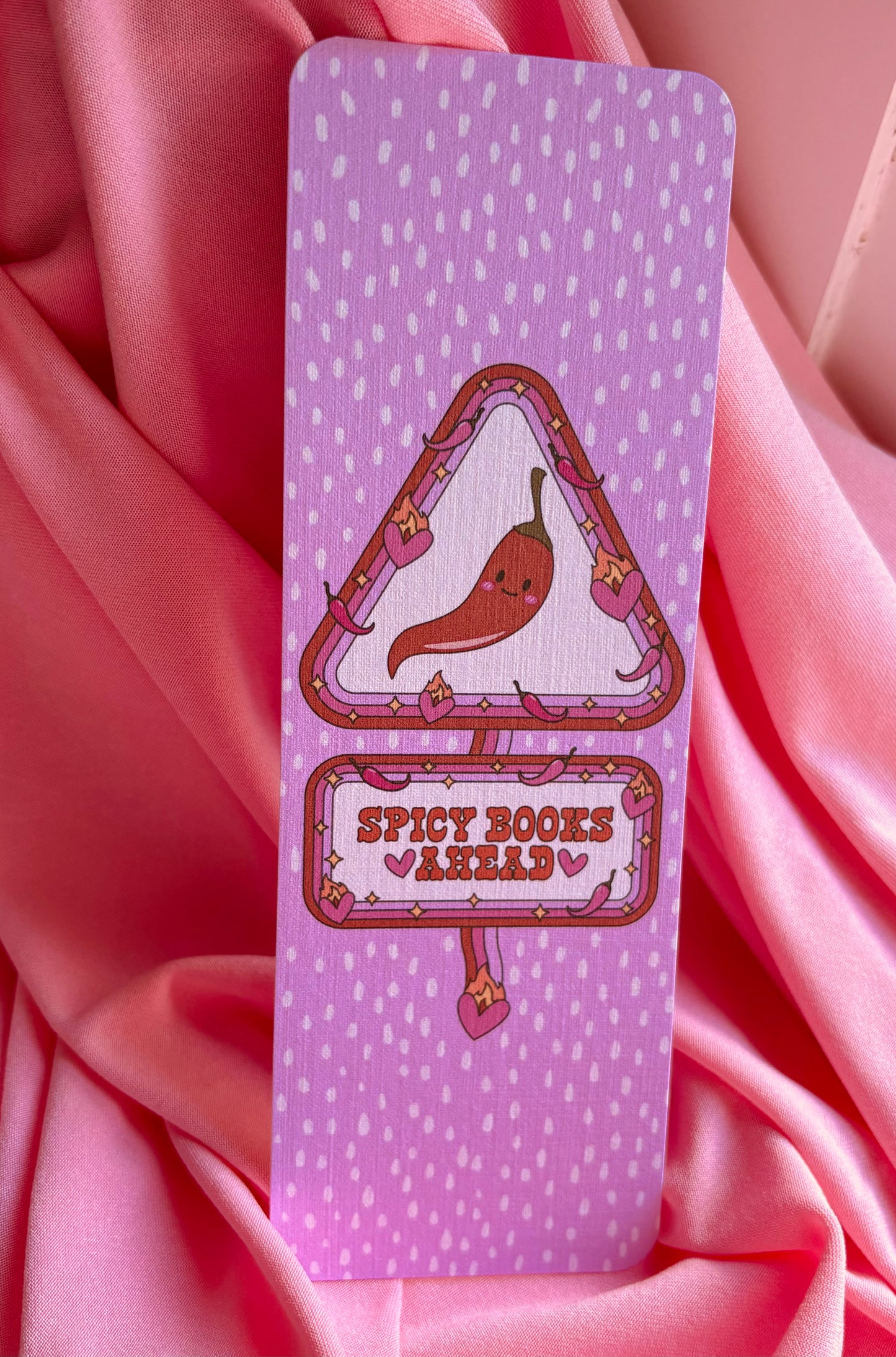 Spicy books ahead chilli Card Bookmark