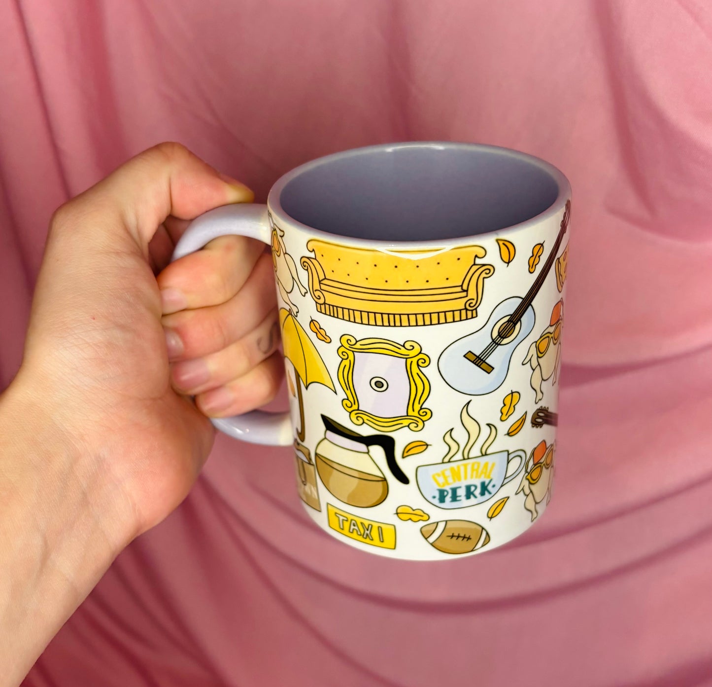 NYC theme Lilac Mug