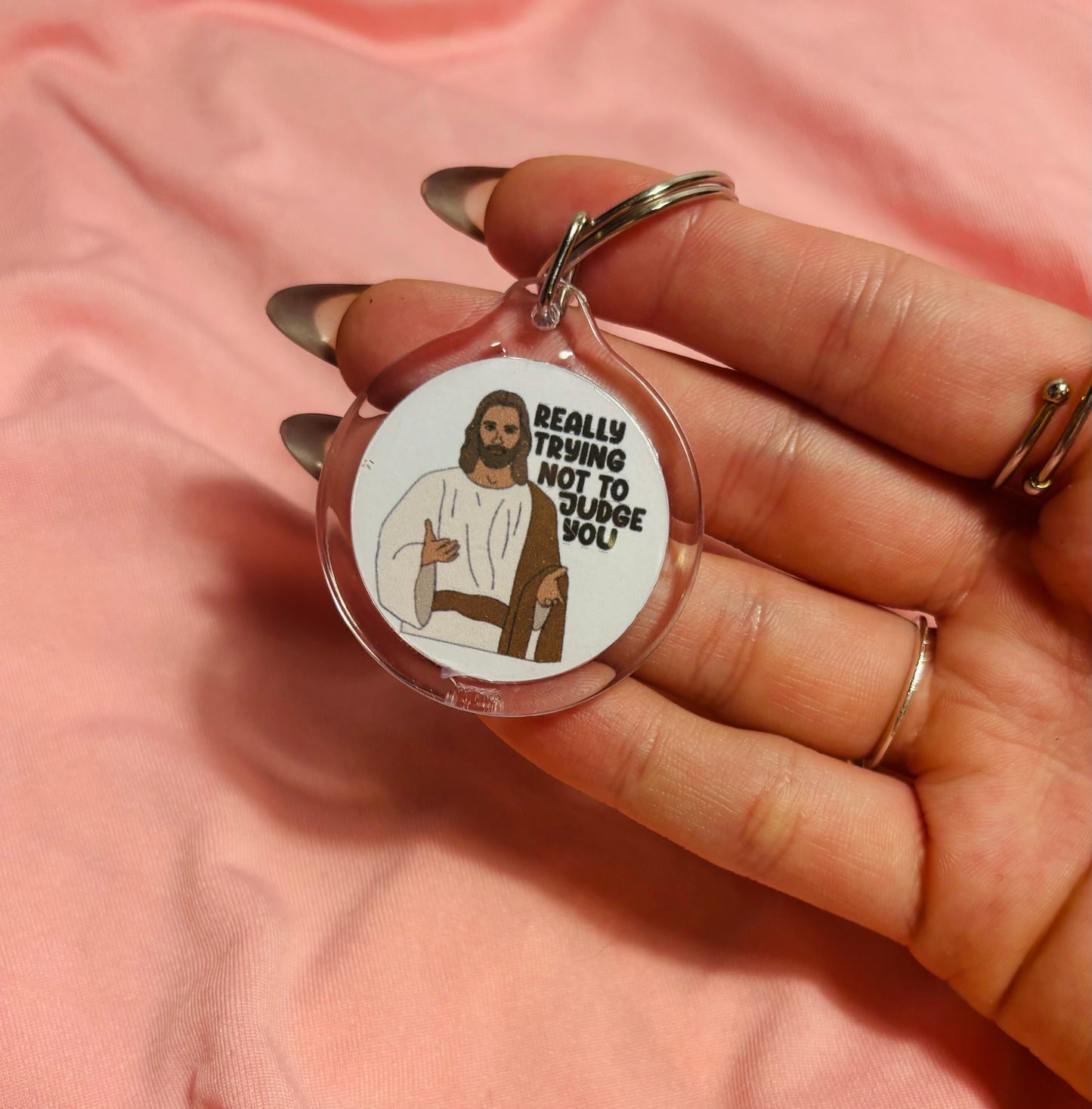 Really trying not to judge you keychain