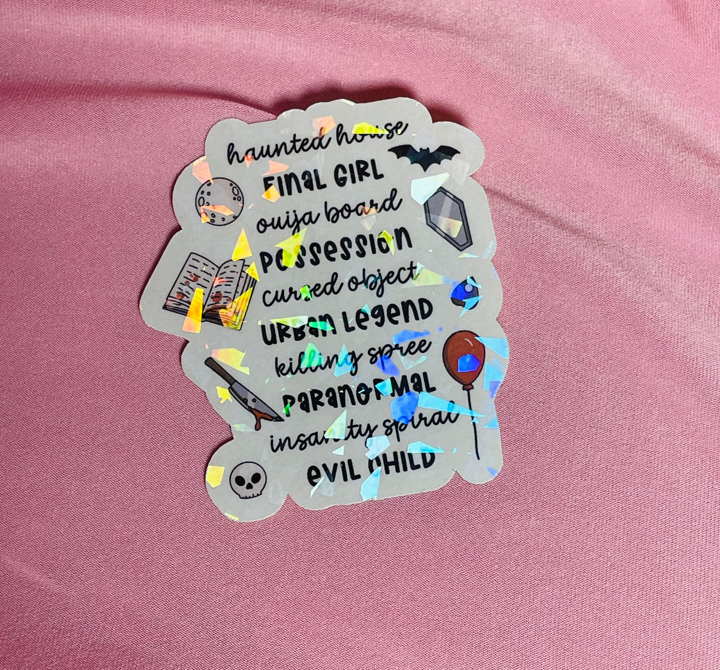 Horror tropes sticker