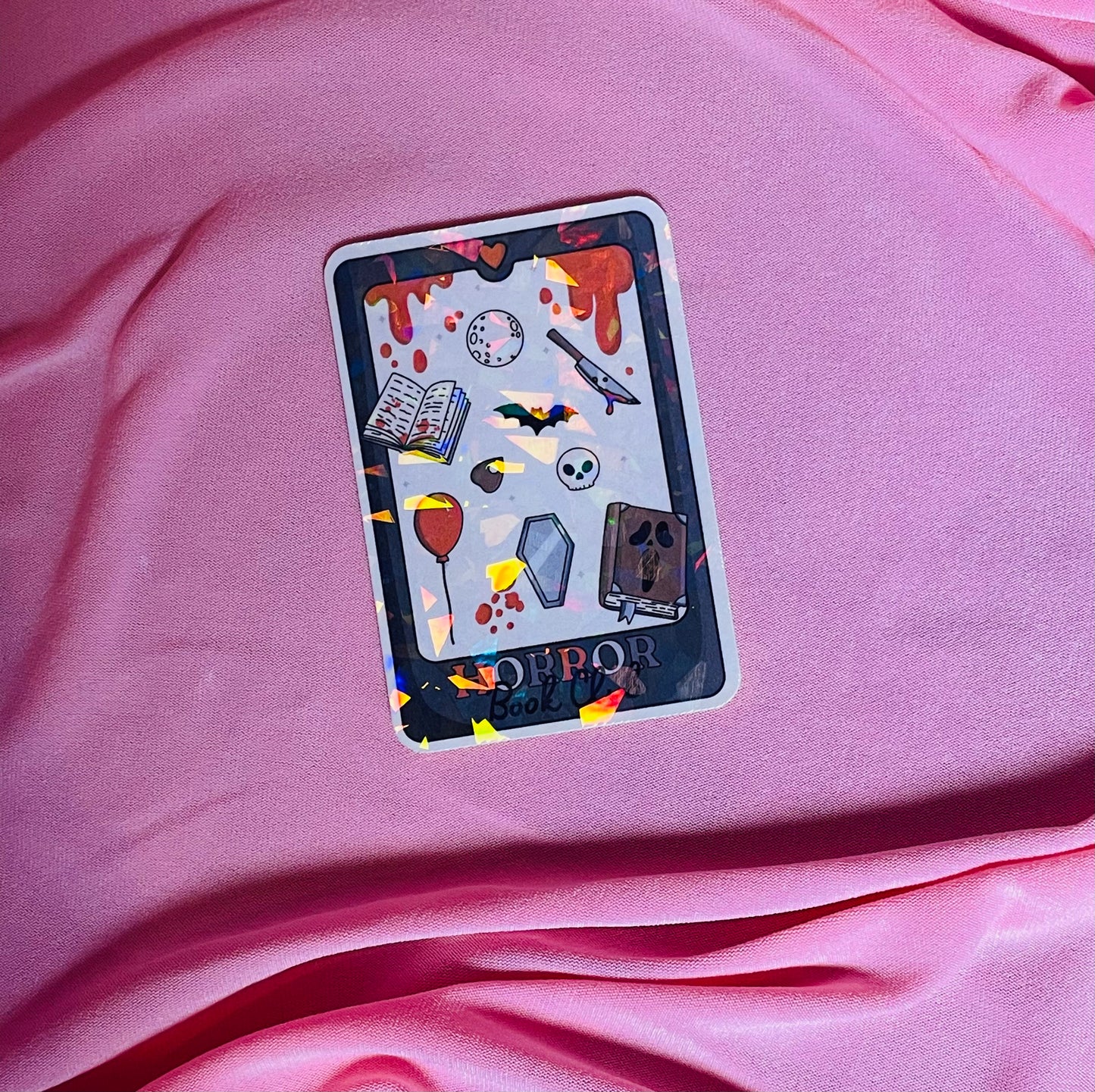 Horror tarot card sticker