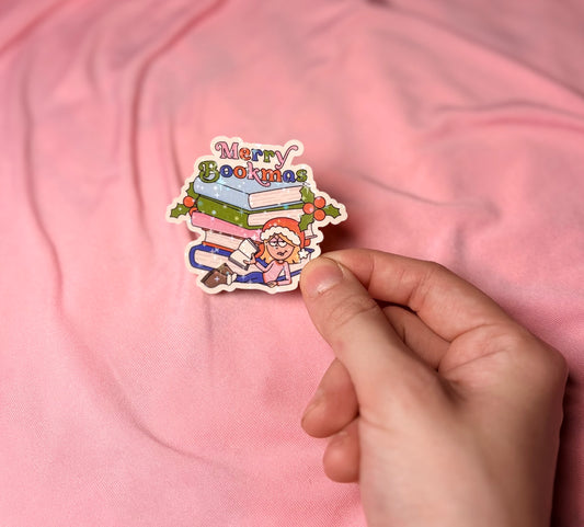 Merry Bookmas Sticker
