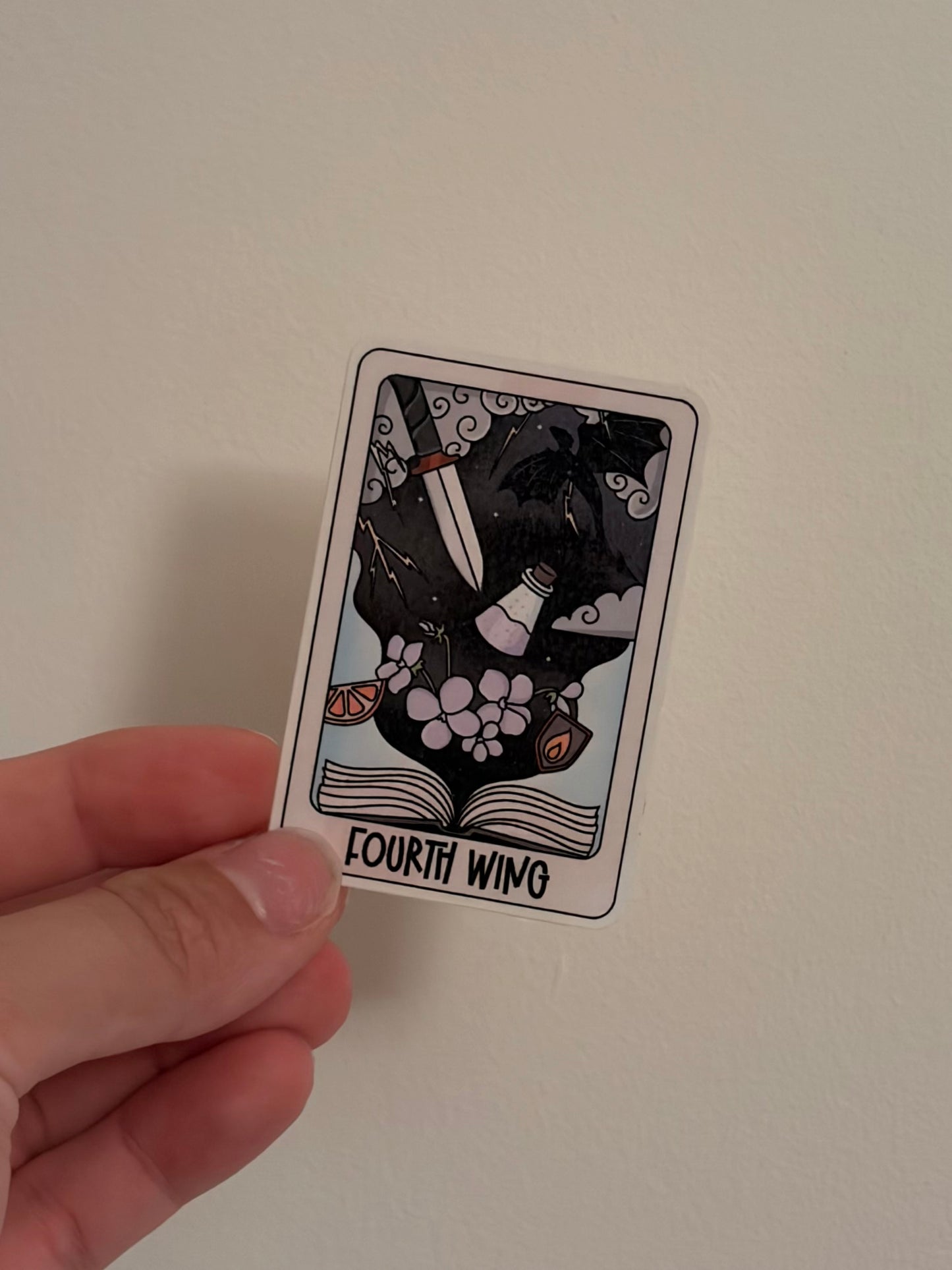Fourth Wing Tarot Sticker