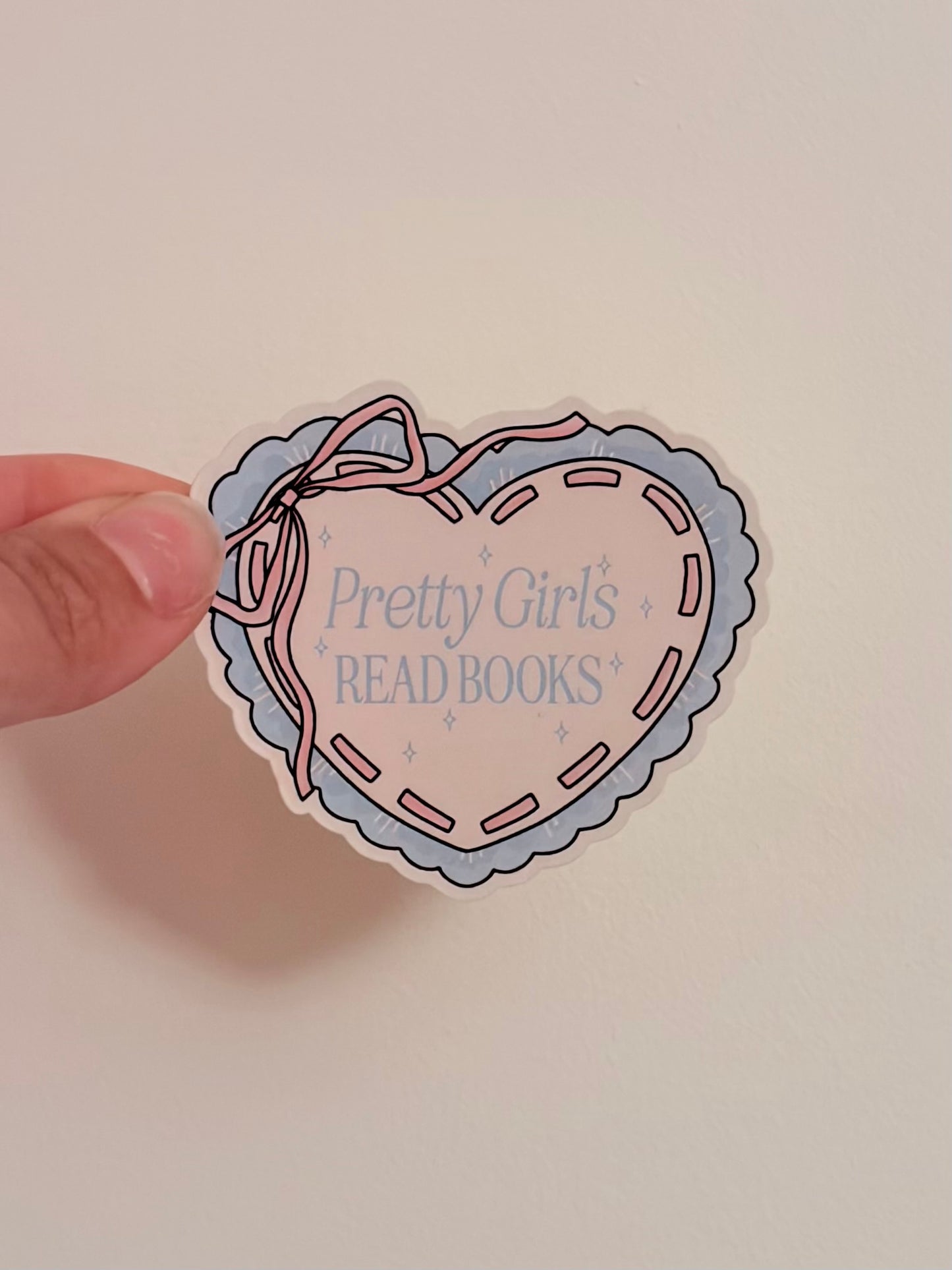 Pretty girls read books Sticker