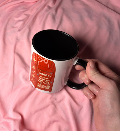 Bring me a new TBR shelf black and white mug