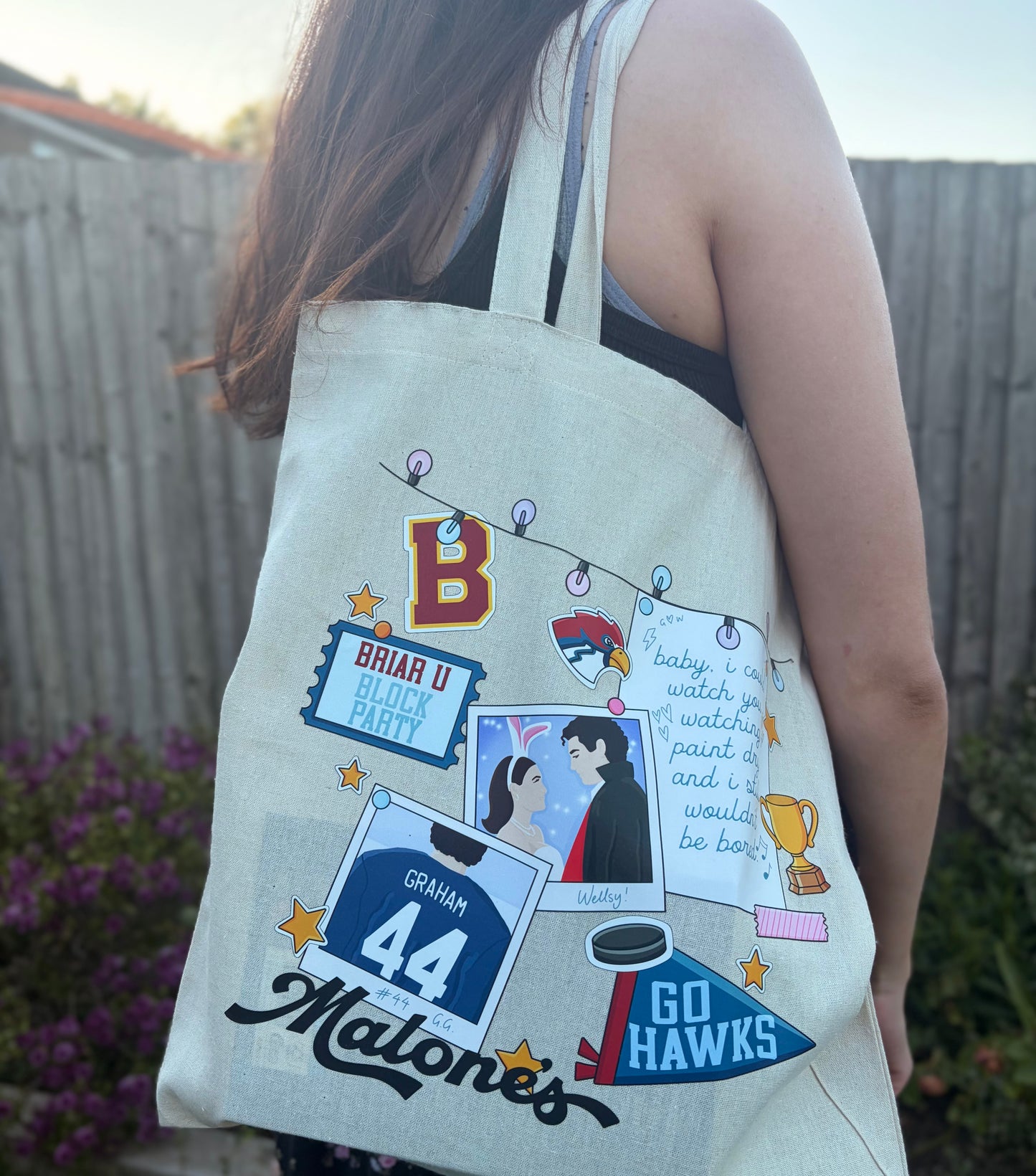 Off Campus Natural Cotton Tote Bag