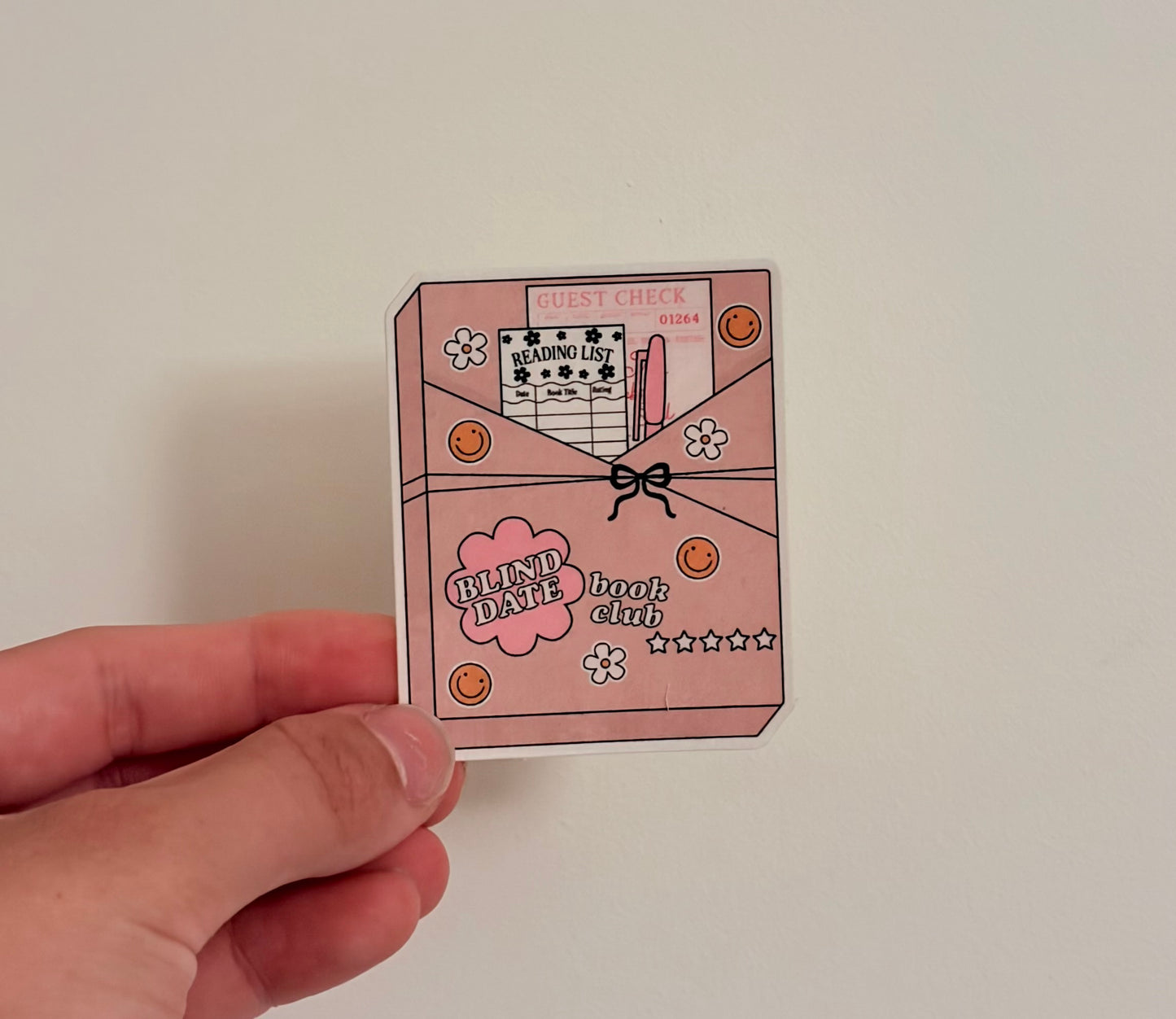 Blind Book Date Sticker