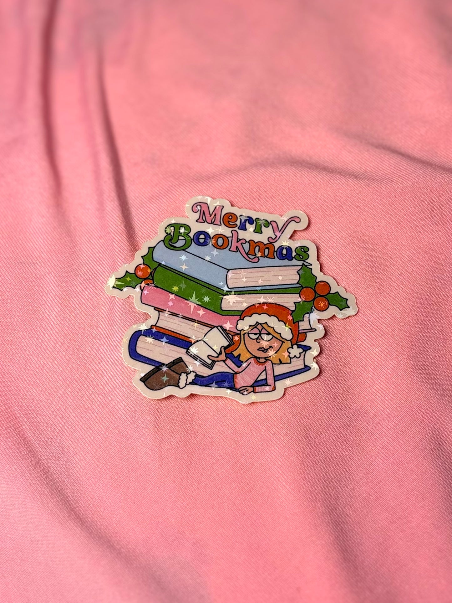 Merry Bookmas Sticker