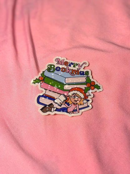 Merry Bookmas Sticker