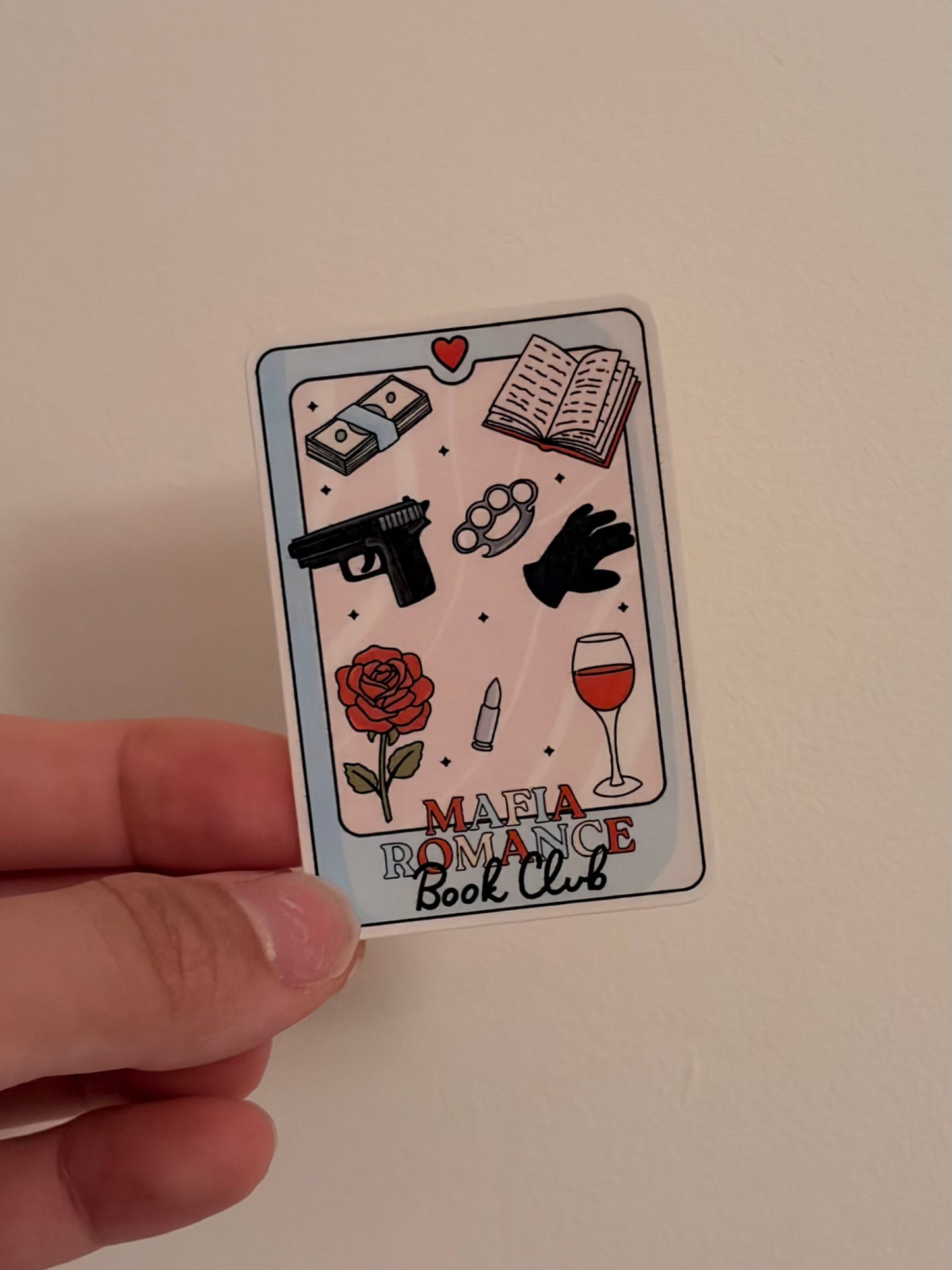 Mafia Romance Bookclub Tarot Sticker