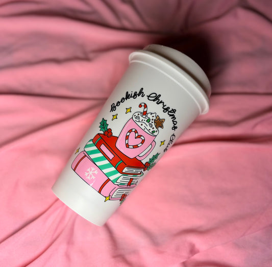 Bookish Christmas club hot cup