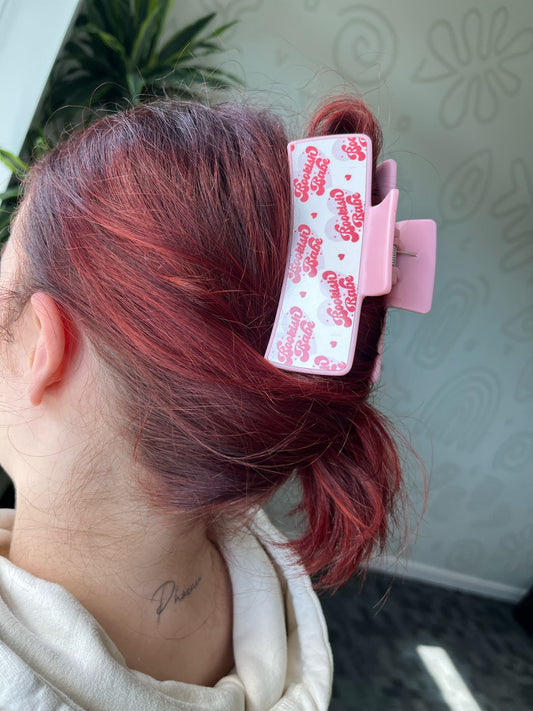 Bookish Babe Heart Claw Clip