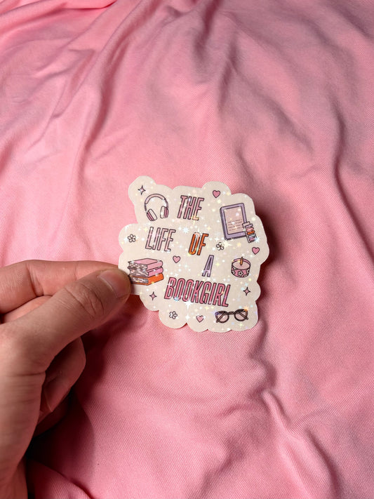 Life of book girl Sticker