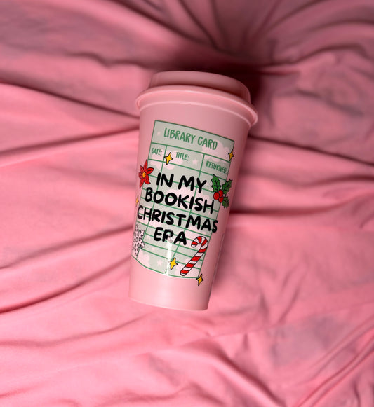 In my bookish christmas era hot cup