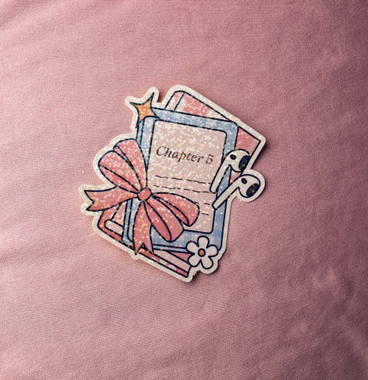 Chapter 5 pink Holographic Sticker