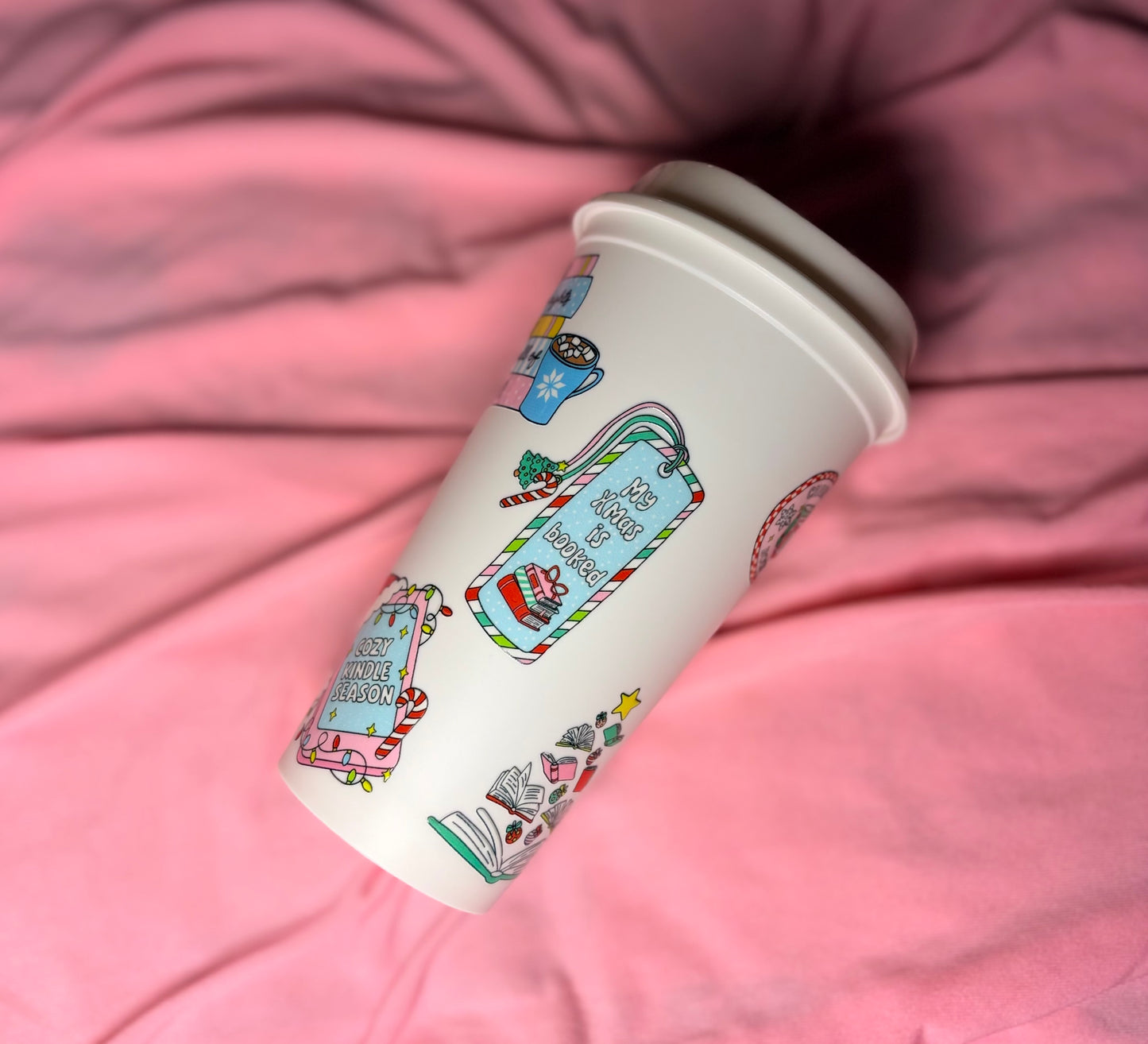 Bookish Christmas club hot cup