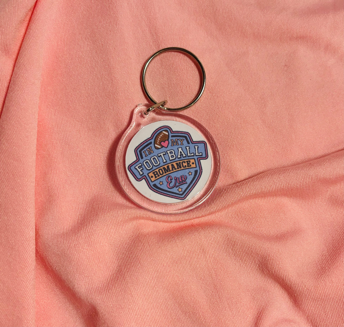 In my football romamce era keychain