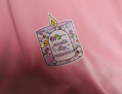 Smells like romance candle Holographic Sticker