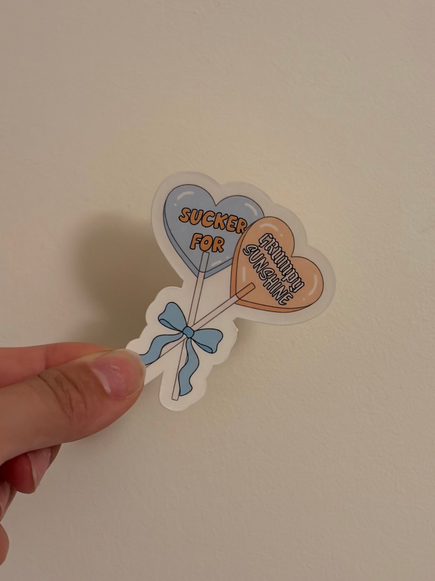 Sucker for Grumpy/Sunshine sticker