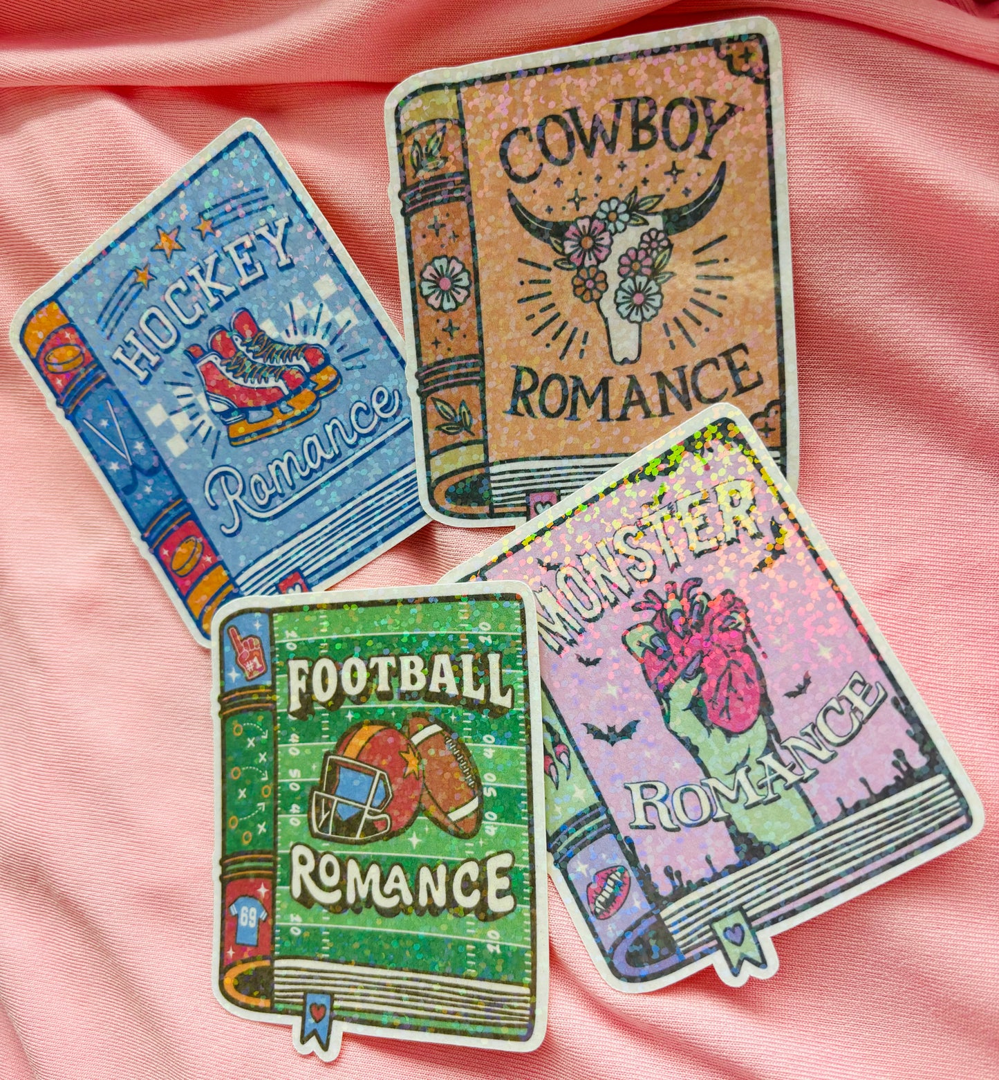 Cowboy romance book sparkly sticker