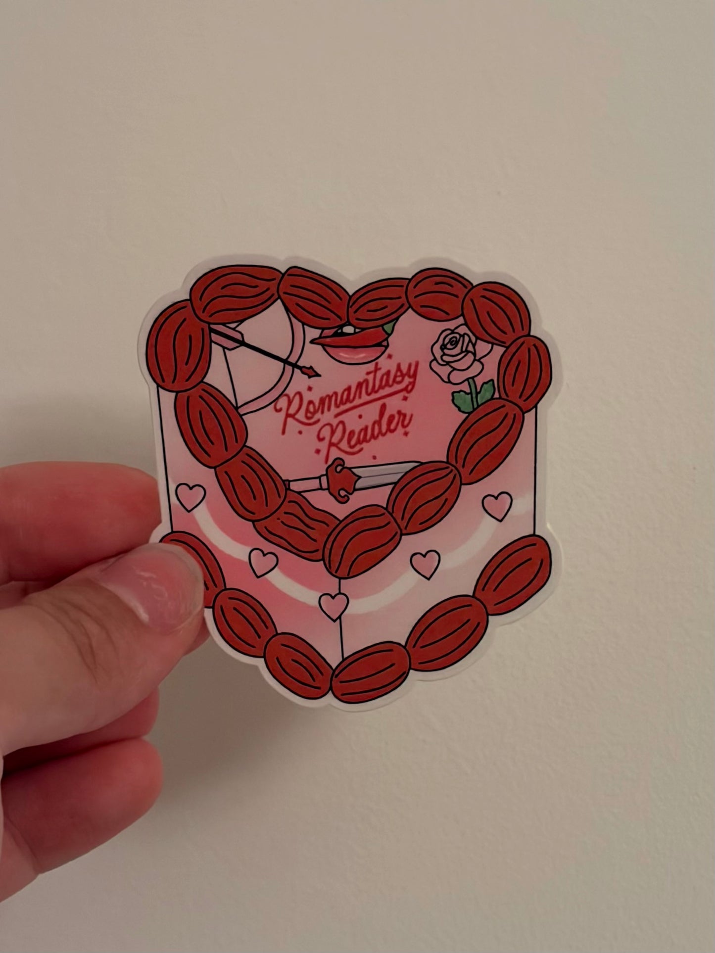 Romantasy cake sticker