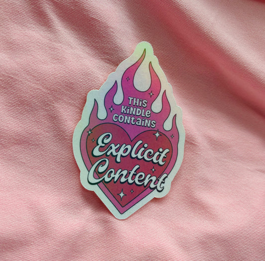 Explicit content warning sticker