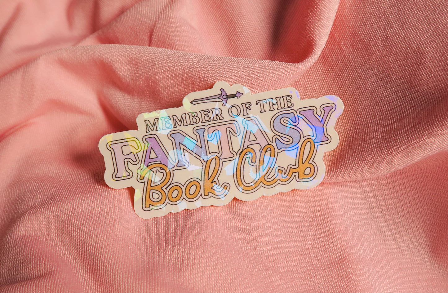 Member of the fantasy book club Holographic Sticker