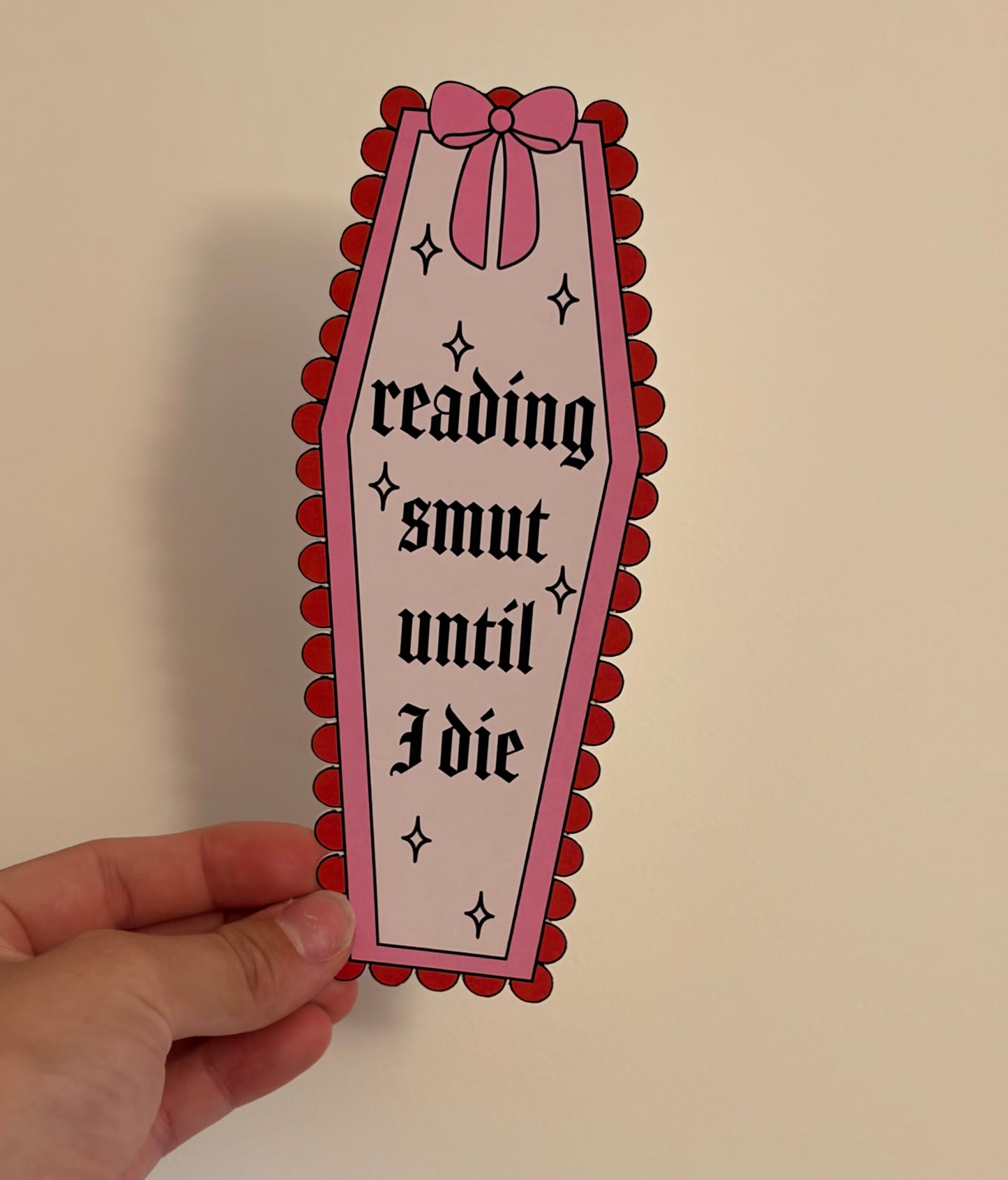 Reading Smut Coffin Bookmark