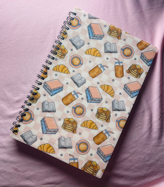 Breakfast and books notebook