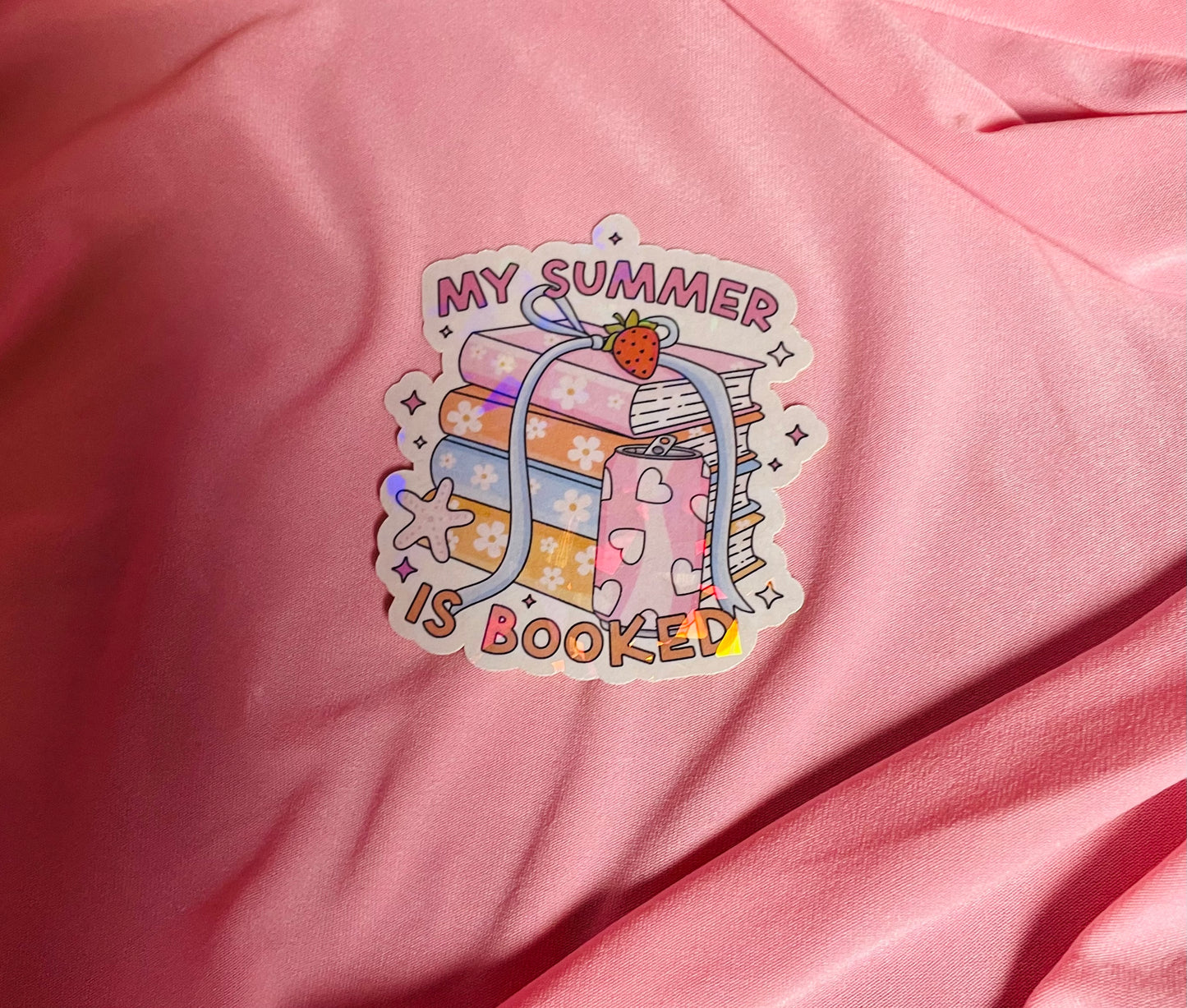 My summer is booked sticker
