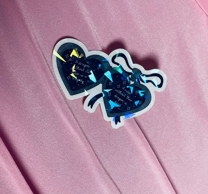 A dragon without its rider locket sticker