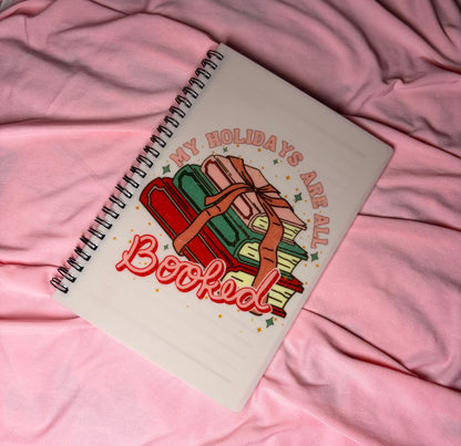 Holidays are booked journal notebook